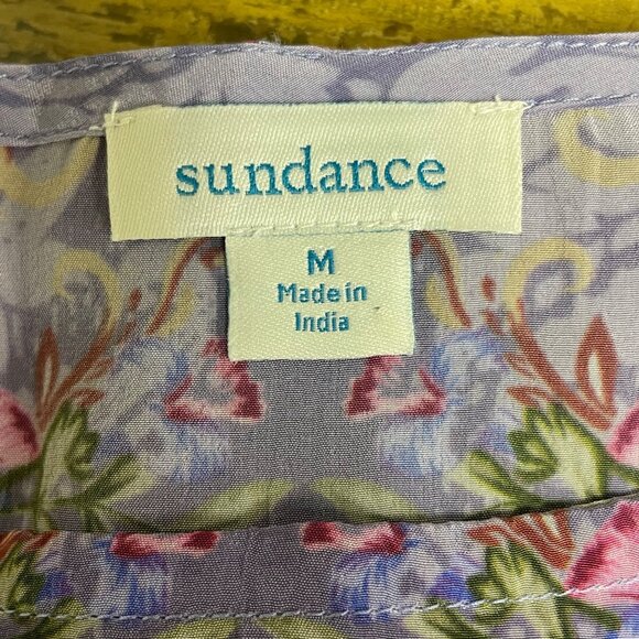 Sundance Impressions Floral Dress Sz MED Lightweight Cottage Boho Viscose - Picture 6 of 6